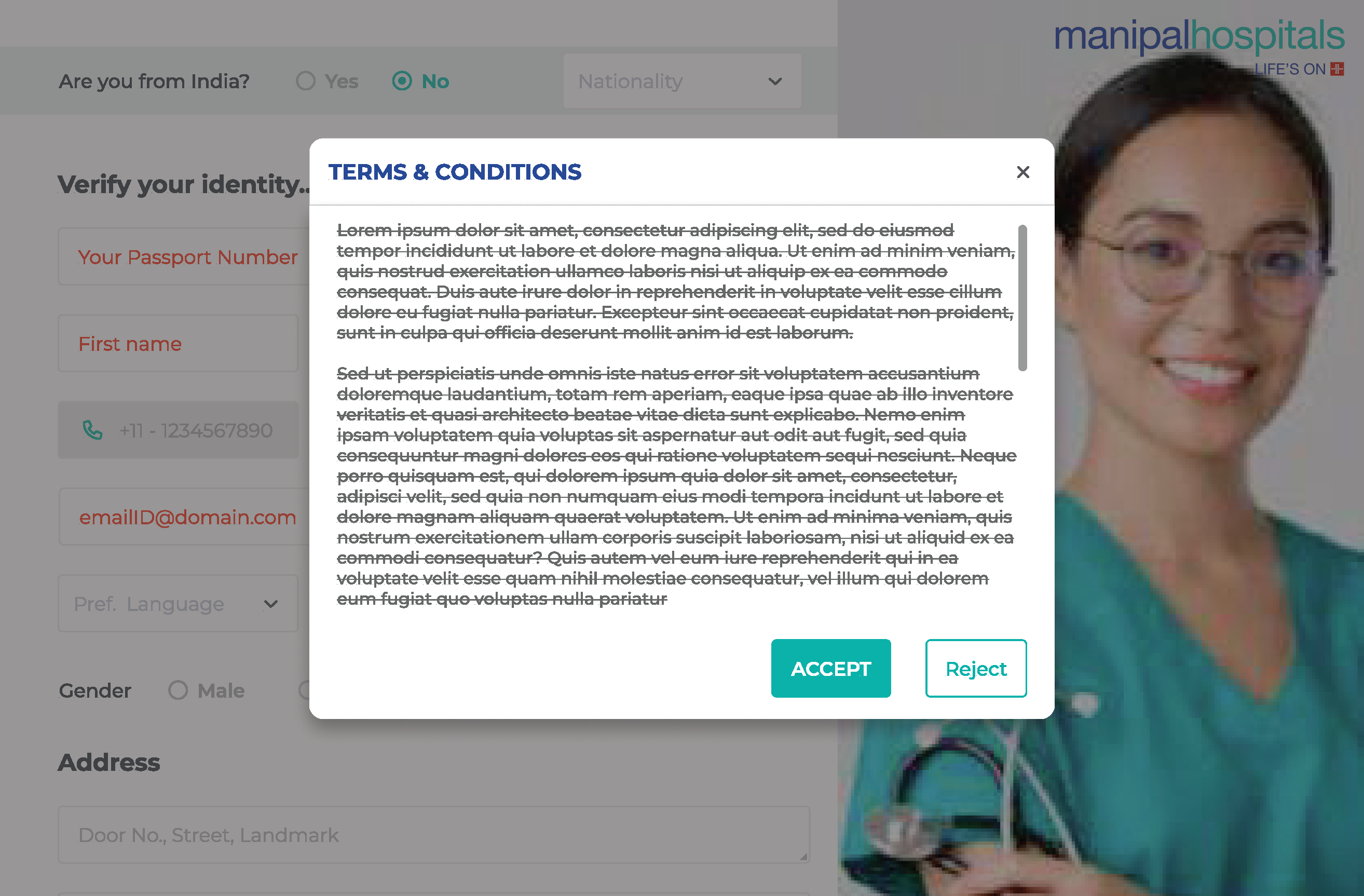Manipal: Patient Details